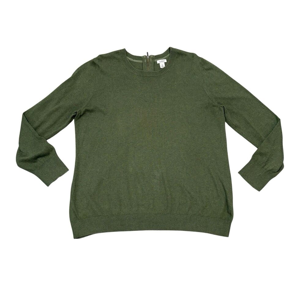 L.L. Bean Green Crewneck Sweater Size XL